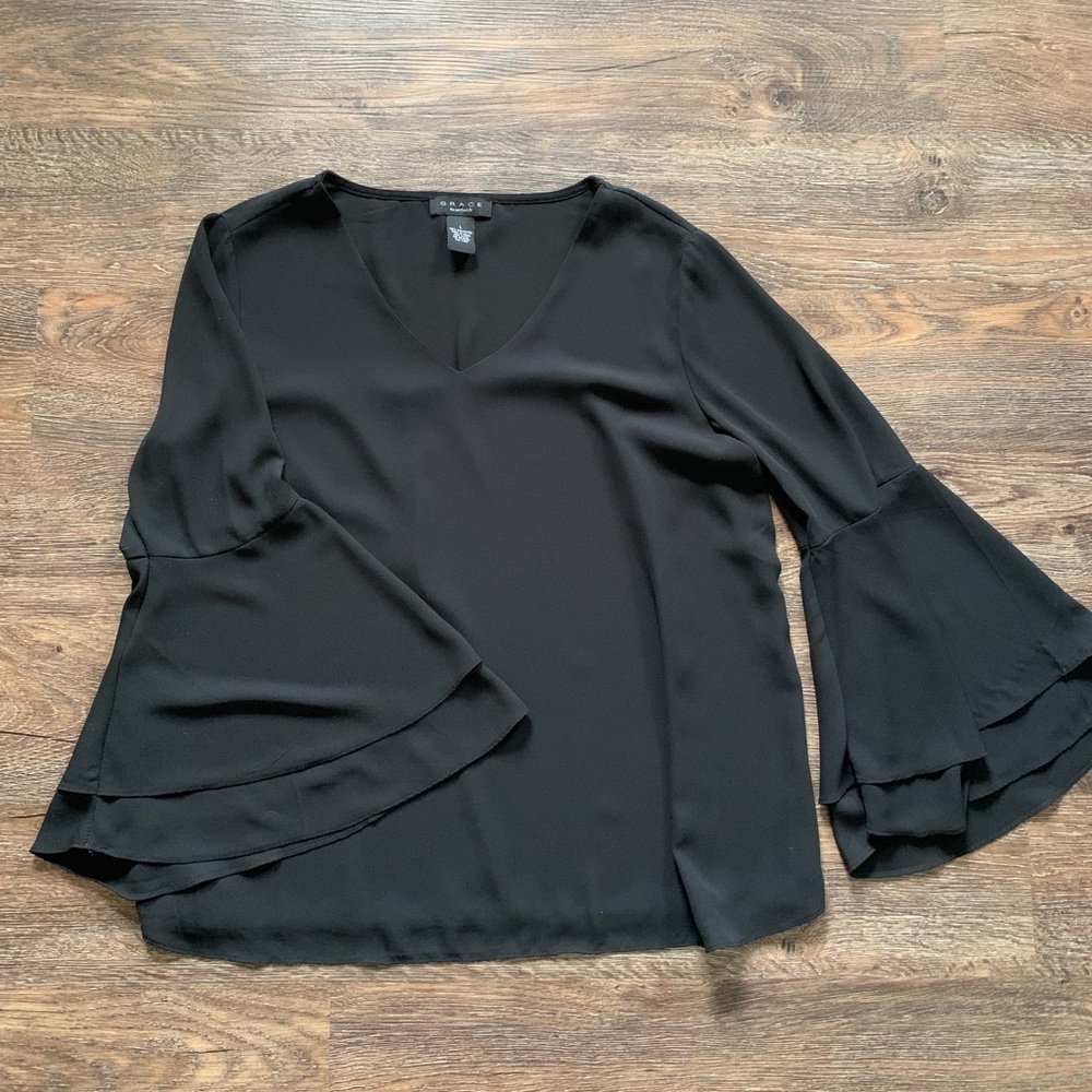 Grace Black Top Size L
